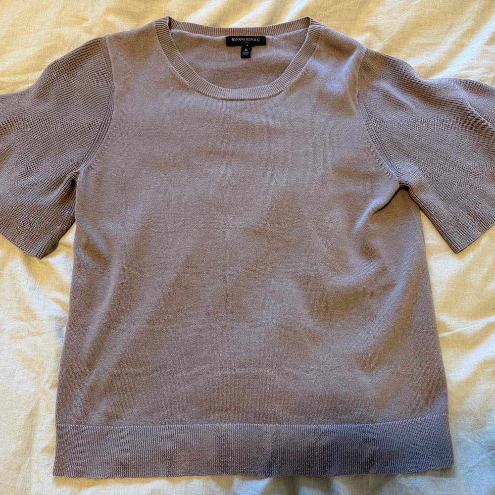 Banana Republic Taupe Knit Top